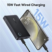 Baseus EnerFill FP11 10000mAh powerbank - 15W, USB-C, USB-A, støtte for PD - svart