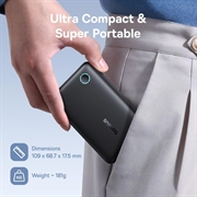Baseus EnerFill FP11 10000mAh powerbank - 15W, USB-C, USB-A, støtte for PD - svart