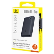 Baseus EnerFill FP11 10000mAh powerbank - 15W, USB-C, USB-A, støtte for PD - svart