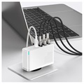 Baseus GaN2 Pro 2xUSB & 2xUSB-C Rask Lader - 100W - Hvit