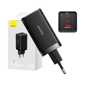 Baseus GaN5 Pro 65W vegglader - 2xUSB-C, USB-A