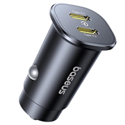 Baseus GoTrip 30W dobbel USB-C-billader - svart