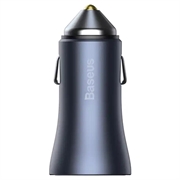 Baseus Golden Contactor Pro billader CCJD-A0G, 2x USB, 40W - grå