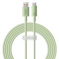 Baseus Habitat Series USB-A / USB-C ladekabel - 2m, 100W - grønn