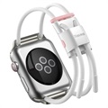 Baseus Let\'s Go Apple Watch Series 5/4/3/2/1 Stropp - 44mm, 42mm - Hvit