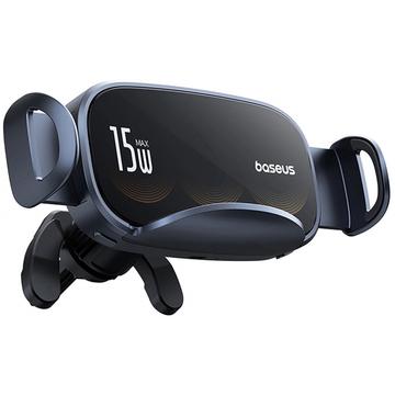 Baseus LightChaser trådløs lader / bilholder - 15W - svart