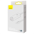 Baseus Lite Series USB-C / Gigabit Ethernet Nettverksadapter - Grå