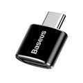Baseus Mini CATOTG-01 USB-A / USB-C OTG Adapter - Svart