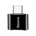 Baseus Mini CATOTG-01 USB-A / USB-C OTG Adapter - Svart