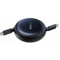 Baseus Nomos uttrekkbar USB-C-kabel - 100W - 1.5m - svart