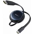 Baseus Nomos uttrekkbar USB-C-kabel - 100W - 1.5m - svart