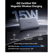 Baseus PicoGo AM41 Ultra-Slim Qi2 magnetisk strømbank 10000mAh - 27W