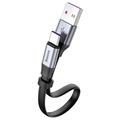 Baseus Simple HW USB-C Kabel CATMBJ-BG1 - Sølv / Svart