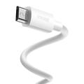 Baseus Simple Wisdom USB-A / MicroUSB-kabel - 1.5m, 2 Stk. - Hvit