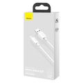 Baseus Simple Wisdom USB-A / MicroUSB-kabel - 1.5m, 2 Stk. - Hvit