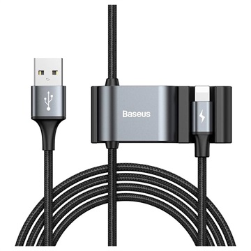 Baseus Special Data USB / Lightning Kabel med USB-hub CALHZ-01 - Svart