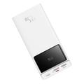 Baseus Star Lord 30000mAh QC/PD-powerbank - 22.5W, USB-C, 2x USB-A - hvit
