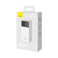 Baseus Star Lord 30000mAh QC/PD-powerbank - 22.5W, USB-C, 2x USB-A - hvit