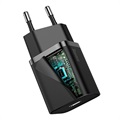 Baseus Super Si Rask USB-C Lader CCSUP-C01 - 20W - Svart