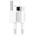 Baseus Superior MicroUSB Rask Lading Datakabel - 1m - Hvit