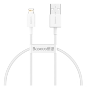 Baseus Superior Series Lightning Kabel - 0.25m - Hvit