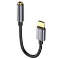 Baseus USB-C / 3.5mm Audio-adapter Kabel CAHUB-EZ0G - Mørkgrå