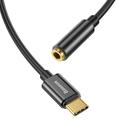 Baseus USB-C / 3.5mm Audio-adapter Kabel CAHUB-EZ0G - Svart