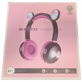 Bear Ear Bluetooth Hodetelefoner BK7 med LED - Svart