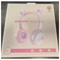 Bear Ear Bluetooth Hodetelefoner BK7 med LED - Hvit