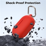 Beats Studio Buds+ AhaStyle WG157 Silikonetui med karabinkrok - Rød