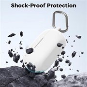 Beats Studio Buds+ AhaStyle WG157 Silikonetui med karabinkrok - Hvit