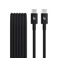 Beats USB-C til USB-C vevd kabel MDGA4ZM/A - 1.5m, 60W - Svart