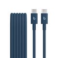 Beats USB-C til USB-C vevd kabel MDGE4ZM/A - 1.5m, 60W - Nitro marineblå