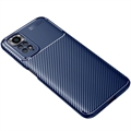 Xiaomi Redmi Note 11/11S Beetle Karbonfiber TPU-Deksel - Blå