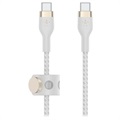 Belkin BoostCharge Pro Flex USB-C / USB-C Kabel 60W - 3m - Hvit