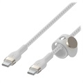 Belkin BoostCharge Pro Flex USB-C / USB-C Kabel 60W - 3m - Hvit