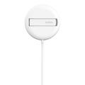 Belkin BoostCharge Pro magnetisk trådløs ladestasjon med Qi2 - 15W - hvit
