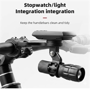 Bengguo BG-2113 Sykkelcomputerholder til sykkelstyret for IGS/Garmin/Bryton/CATEYE - svart