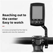 Bengguo BG-2113 Sykkelcomputerholder til sykkelstyret for IGS/Garmin/Bryton/CATEYE - svart