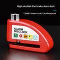 Bengguo høystyrke aluminiumslegering sykkelskivebremselås med alarm - rød
