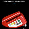 Bengguo høystyrke aluminiumslegering sykkelskivebremselås med alarm - rød