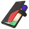 Bi-Color Series Samsung Galaxy A52 5G, Galaxy A52s Lommebok-deksel - Svart