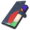 Bi-Color Series Samsung Galaxy A52 5G, Galaxy A52s Lommebok-deksel - Blå