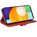 Bi-Color Series Samsung Galaxy A52 5G, Galaxy A52s Lommebok-deksel - Rød