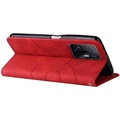 Bi-Color Series Xiaomi 11T/11T Pro Lommebok-deksel - Rød