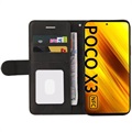 Bi-Color Series Xiaomi Poco X3 Pro/X3 NFC Lommebok-deksel - Svart