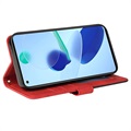 Bi-Color Series Xiaomi Mi 11 Lite 5G Lommebok-deksel - Rød