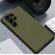 Samsung Galaxy S26 Ultra Biologisk Nedbrytbart Deksel - Svartgrønn