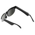 Bluetooth 5.3-solbriller med smart lyd og AI-oversettelse - svart
