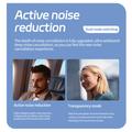 Trådløse Bluetooth 5.4-øretelefoner med AI-oversettelse og ladeetui med berøringsskjerm - hvit